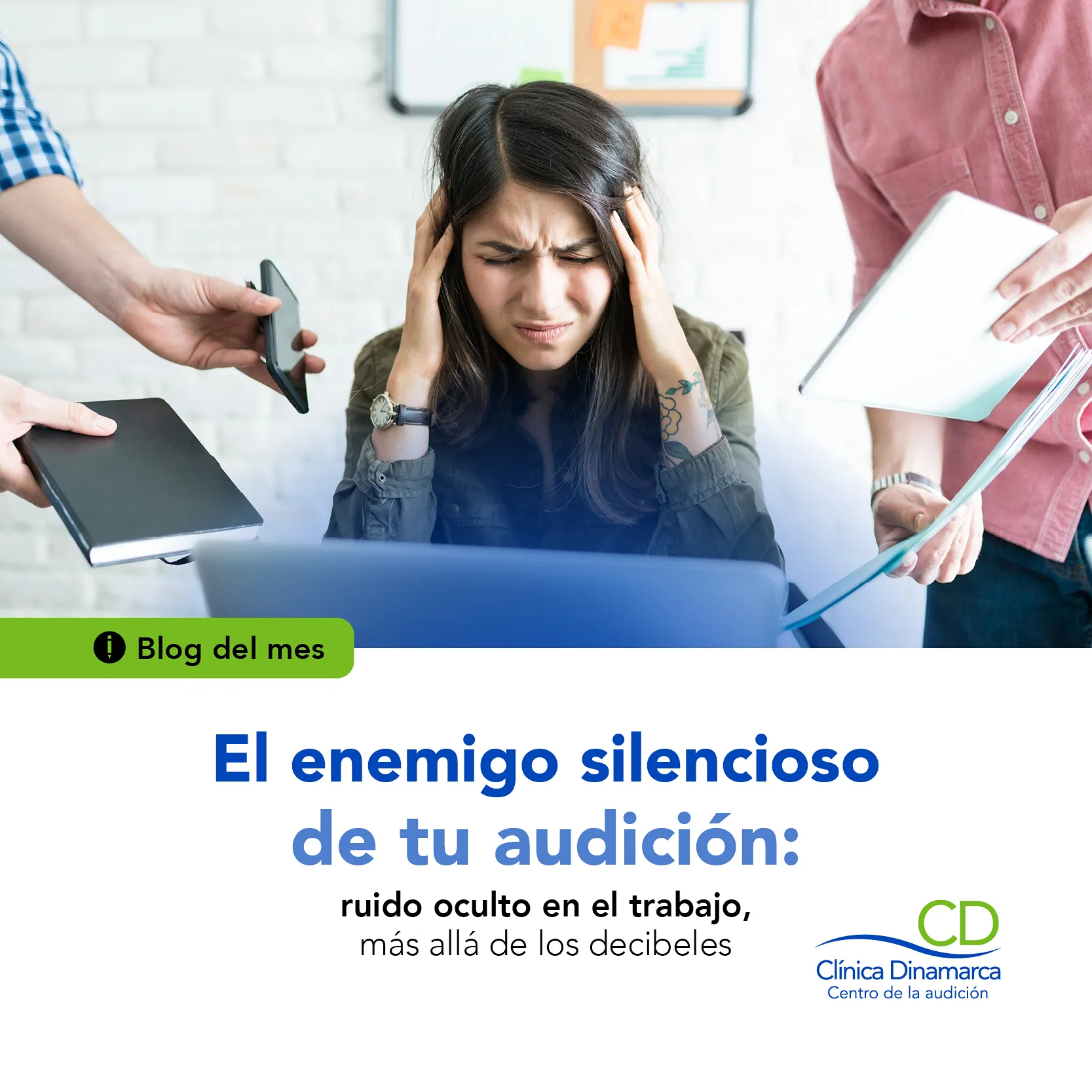 El enemigo silencioso de tu audición: ruido oculto en el trabajo, más allá de los decibeles